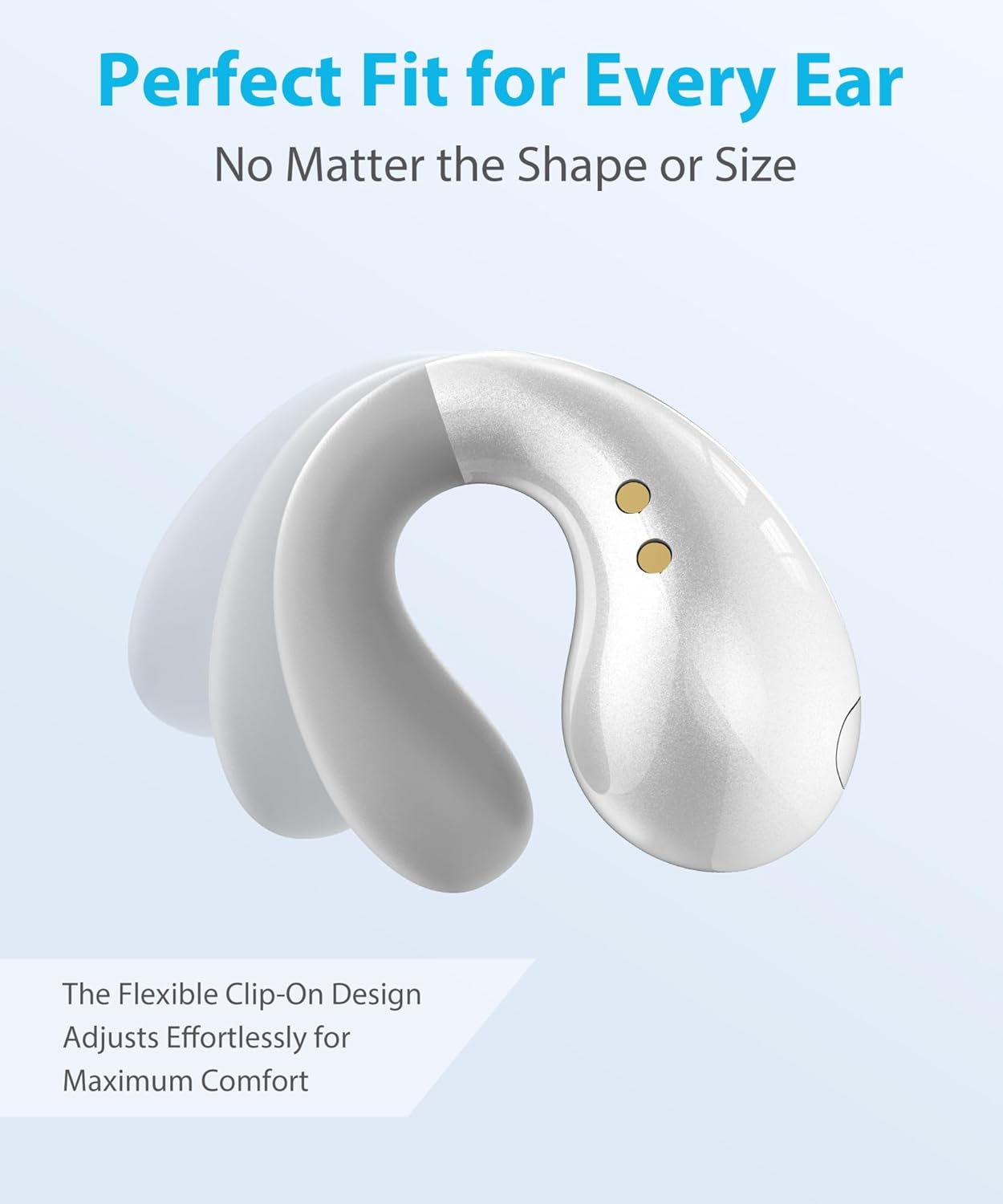 Ultra Open Ear Clip-On Earbuds – Waterproof Sports Headphones