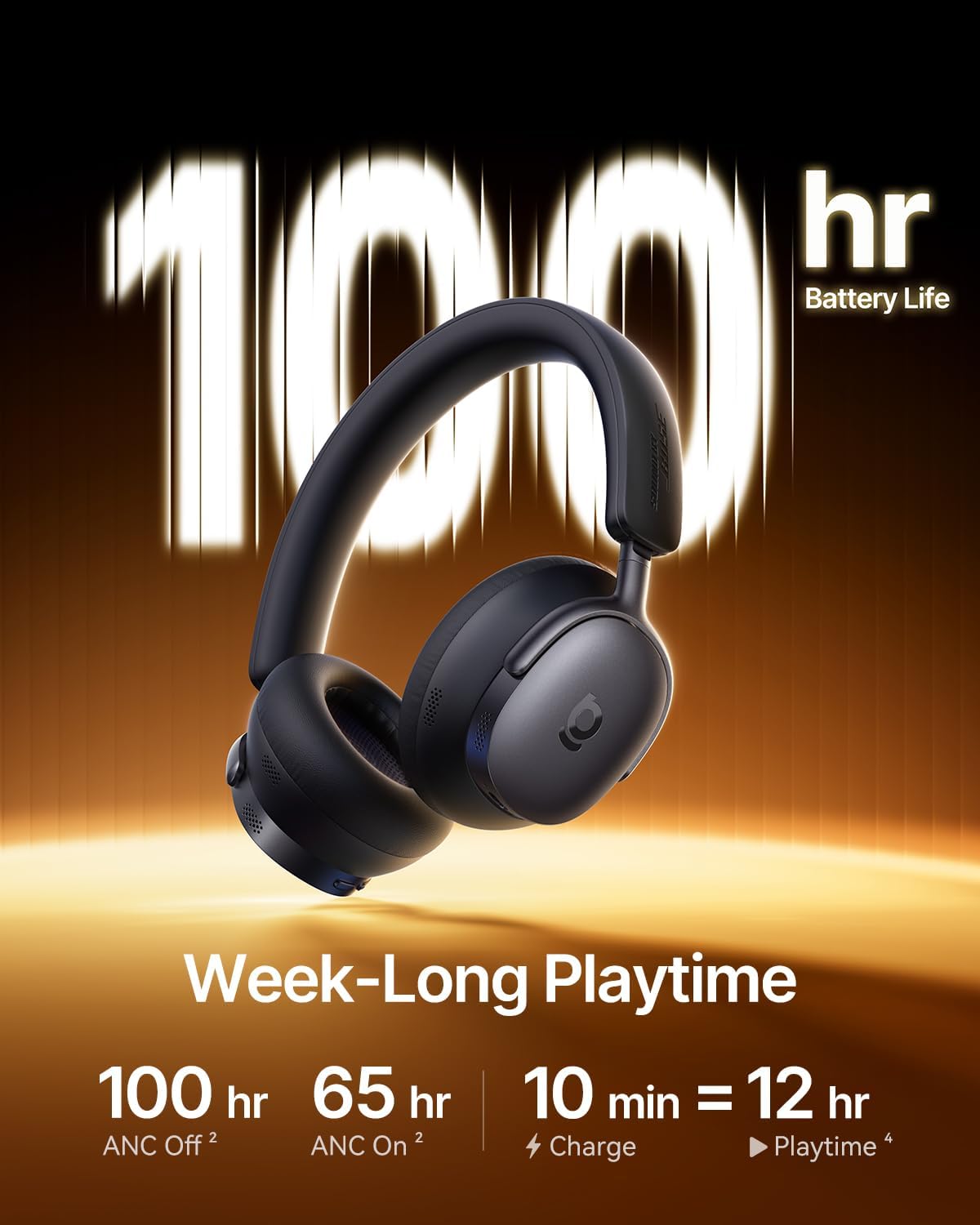 Baseus Inspire XH1 Adaptive ANC Headphones – Hi-Res Audio, 100H Playtime