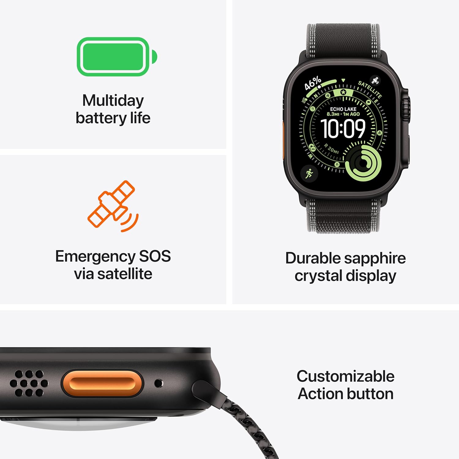 Smart Watch Ultra 3 (GPS + Cellular, 49mm) – Titanium