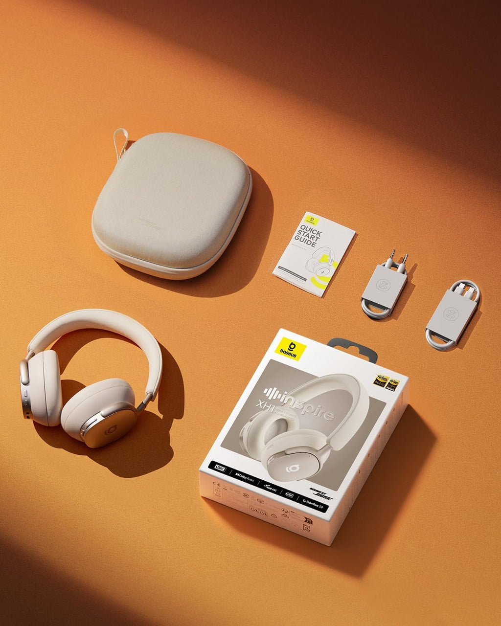 Baseus Inspire XH1 Adaptive ANC Headphones – Hi-Res Audio, 100H Playtime