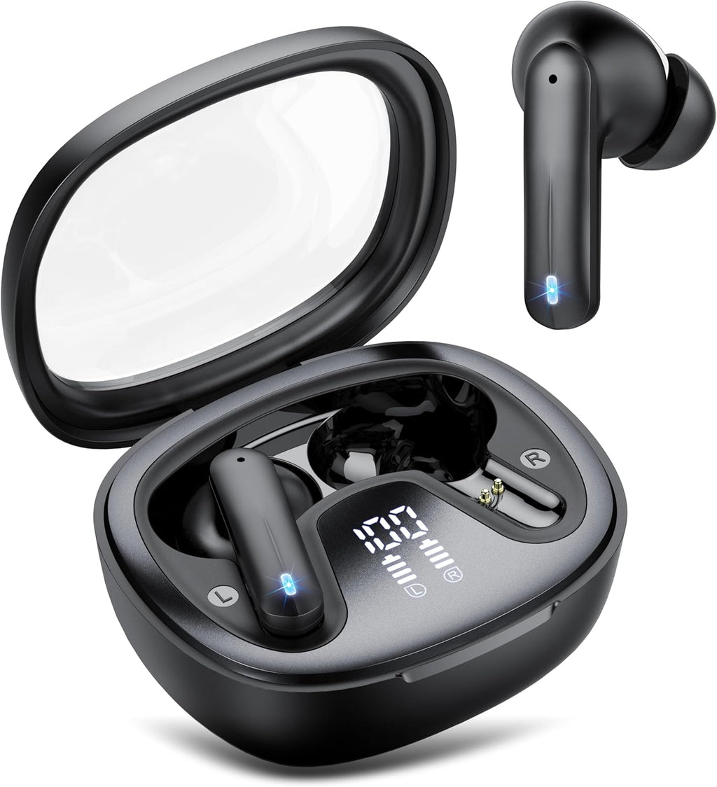 Bluetooth 5.4 Wireless Earbuds – HiFi Bass, 45H Battery, Noise Cancelling