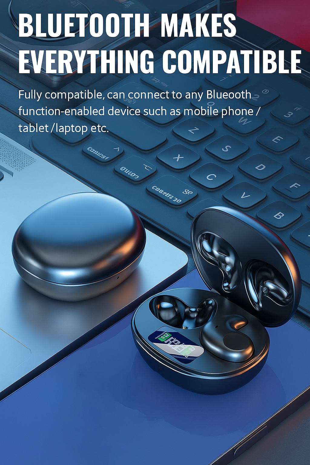 Bone Conduction Sleep Headphones  Wireless Bluetooth Earbuds