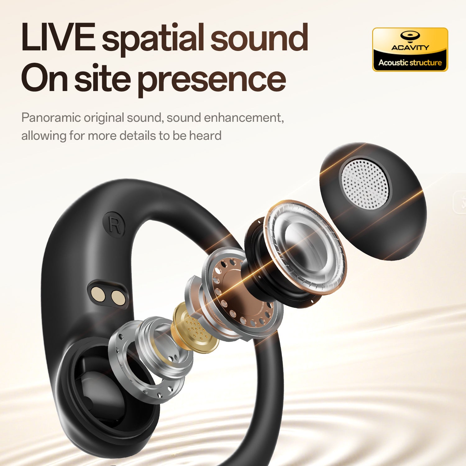 M140 Wireless Bluetooth Earbuds – Over-Ear Design with Long Battery Life