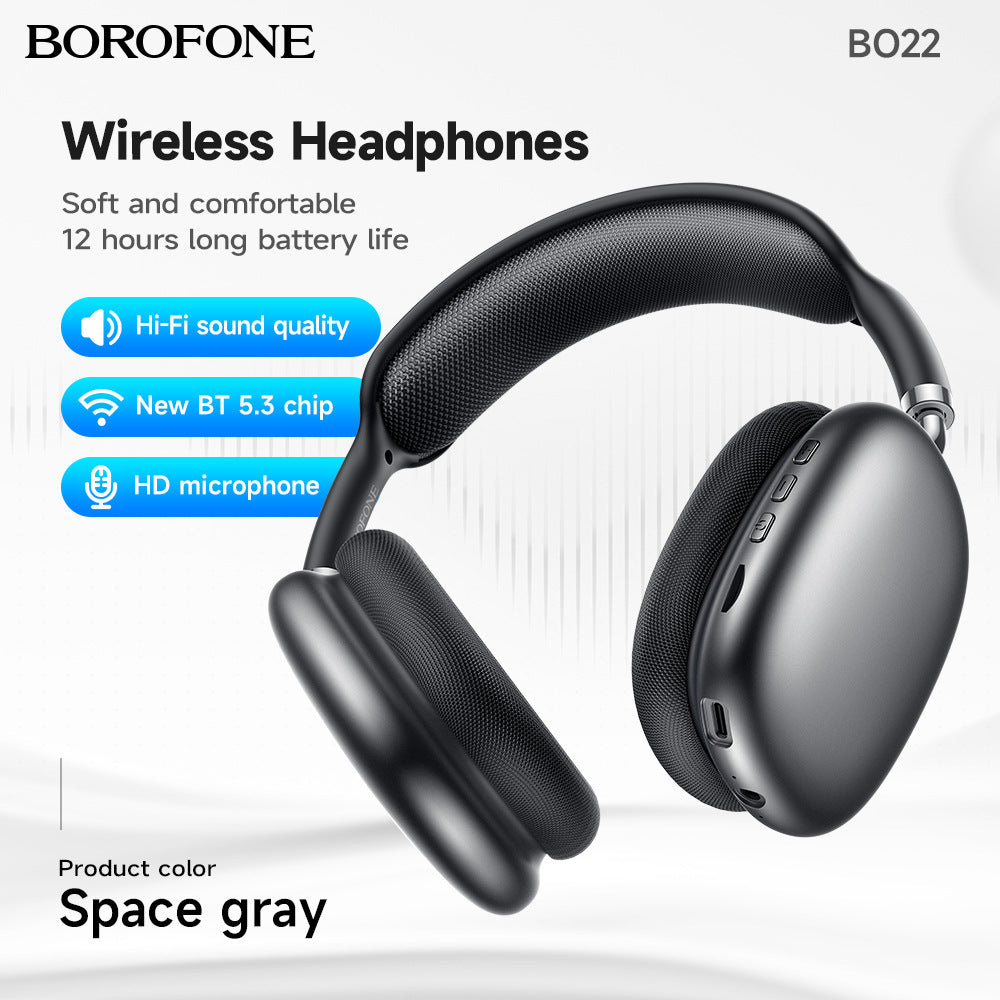 BO22 Wireless Over-Ear Bluetooth Headphones with Deep Bass
