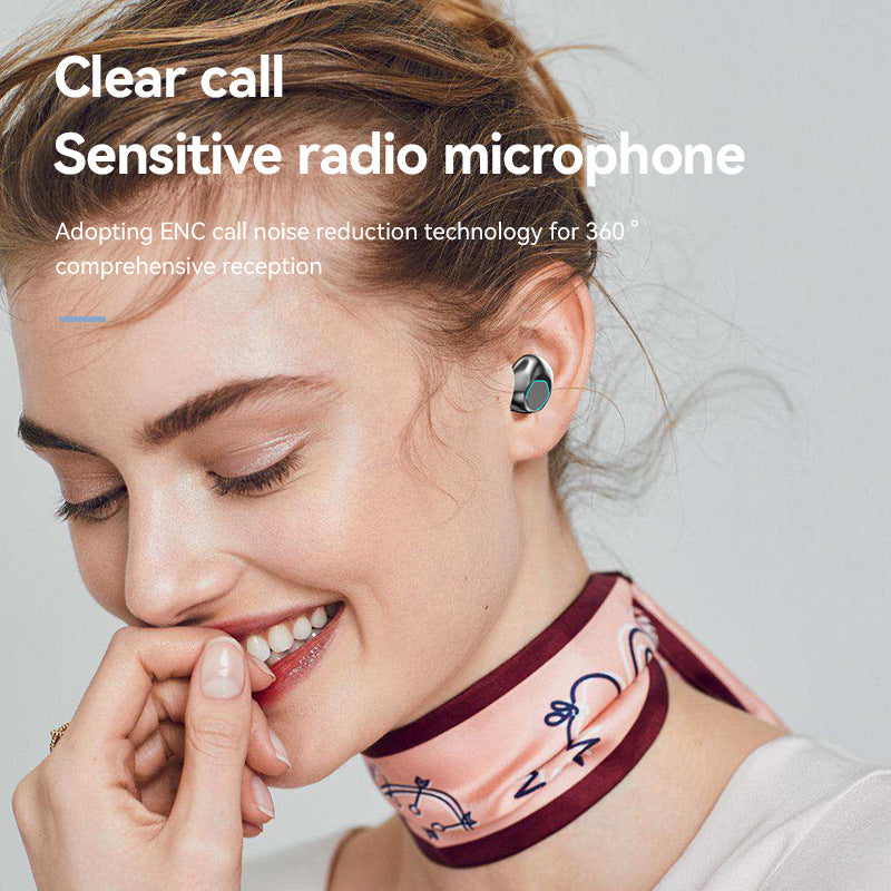 M48 LED Display Wireless Earbuds – Long Playtime & Pain-Free Fit