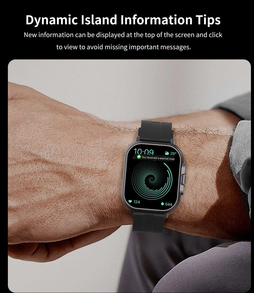 2-in-1 Smartwatch with Built-in TWS Earbuds & Health Monitoring