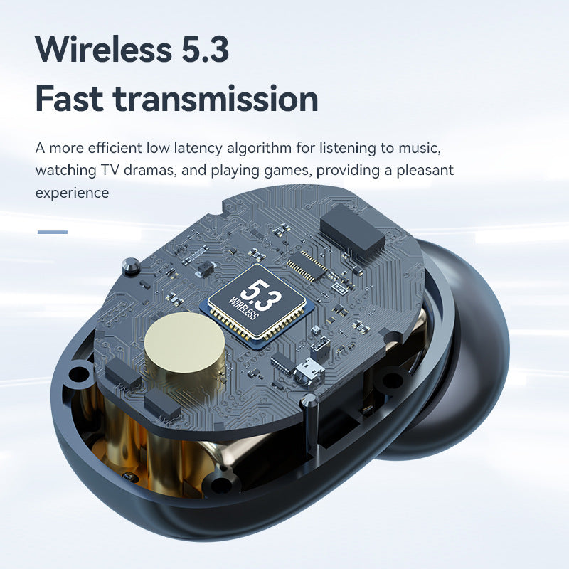 M48 LED Display Wireless Earbuds – Long Playtime & Pain-Free Fit