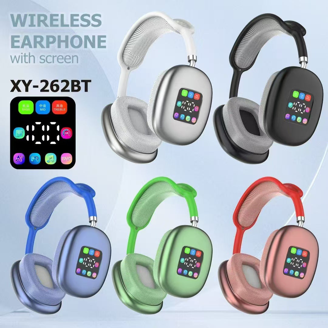 P9 MAX Wireless Bluetooth Headphones with LED Color Display